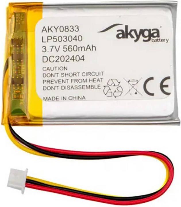 Actual product image Akyga LP503040 Akkupack x Spezial-Akku LiPo 3.7 V 560 mAh (3.70 V, 560 mAh)