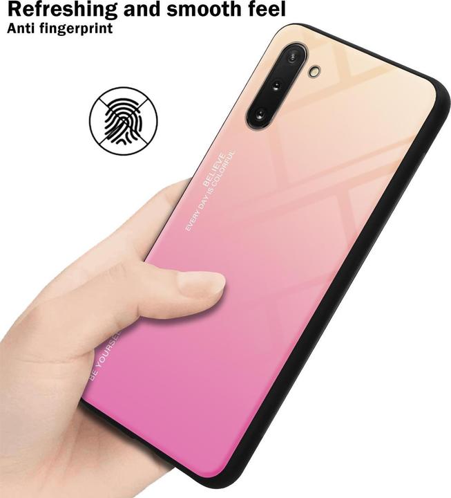 Actual product image Cadorabo TPU 2 colors glass cover (Samsung Galaxy Note 10)