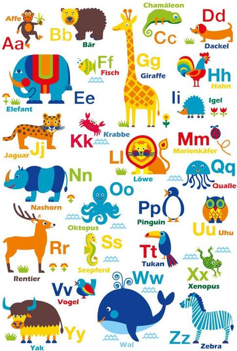 Actual product image Trenddeko byGraziela - ABC Animals (47 x 70 cm)