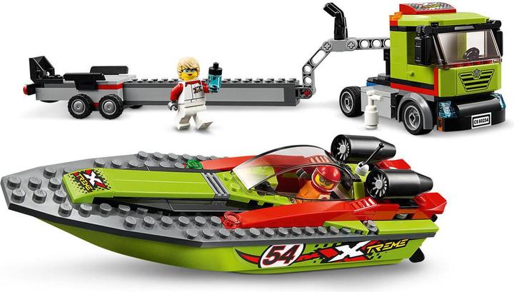 Immagine prodotto LEGO Trasportatore di barche da corsa (60254, LEGO City)