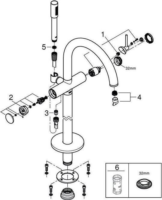 Immagine prodotto Grohe Miscelatore monocomando Atrio per vasca da bagno a pavimento