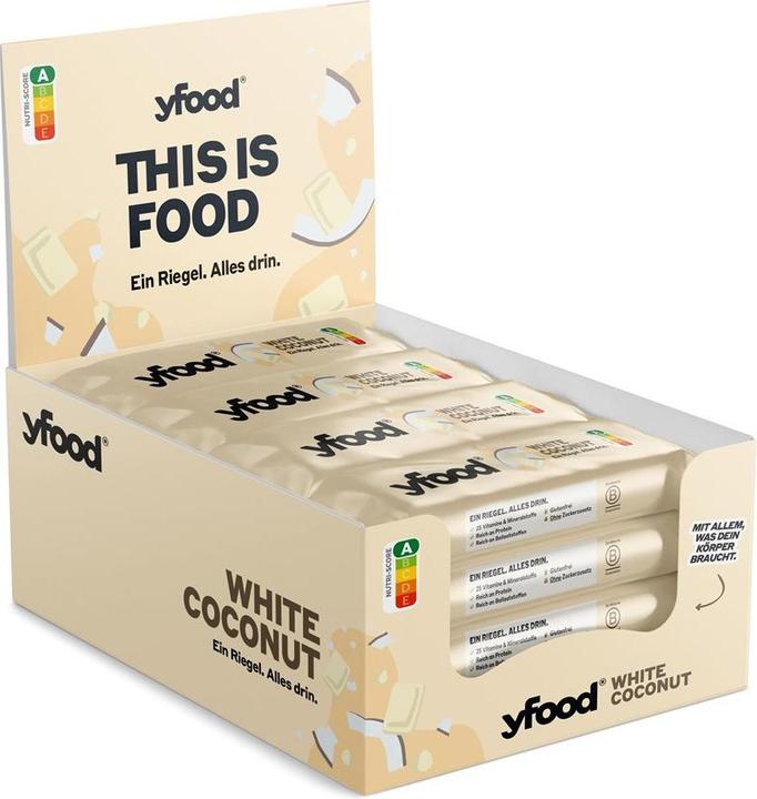Image du produit YFood Coconut & White Chocolate (Chocolat blanc, Noix de coco, 12 pcs, 720 g)