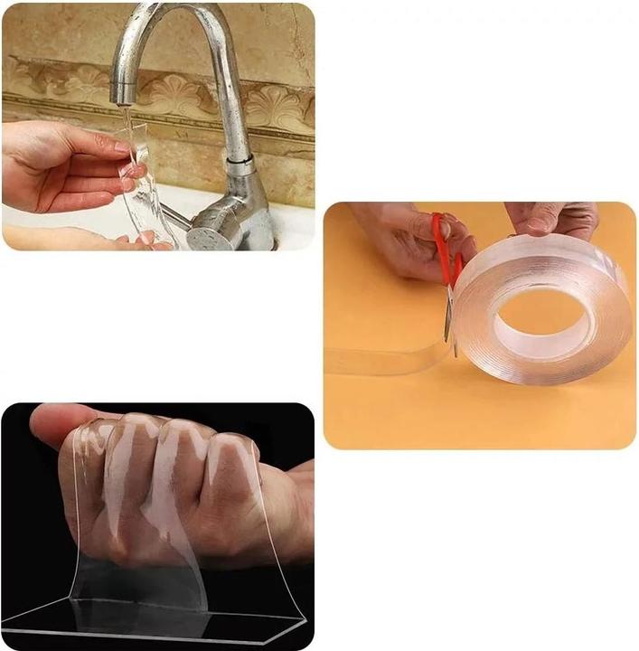 Immagine prodotto Werkstein Doppelseitiges Nano Klebeband Wasserdicht / Wiederverwendbar 2er Set (20 mm)