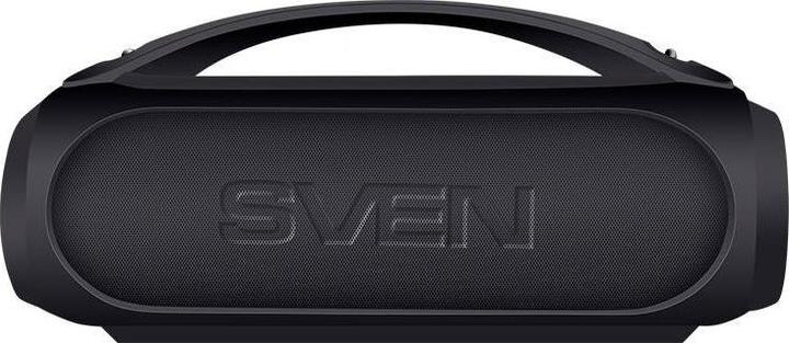 Actual product image Sven PS-380, juodas, power output (RMS), Atsparus vandeniui (IPx5), TWS, Bluetooth, FM, USB, lithium (USB power delivery)