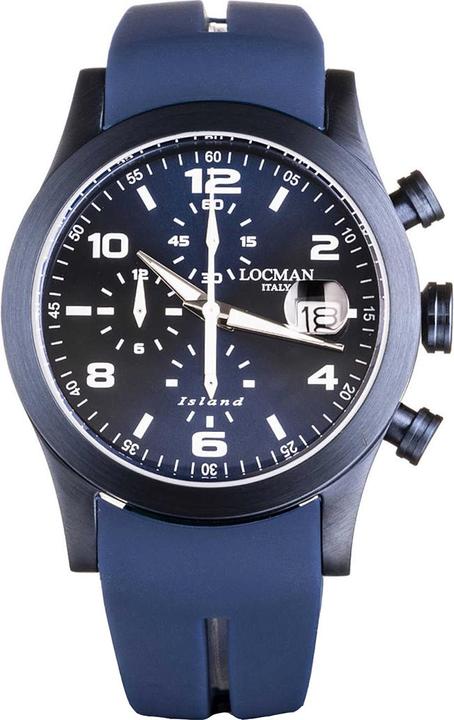 Locman Italy Herrenuhr Island Chrono Ref. 0618B02S (Chronograph, 40 mm)