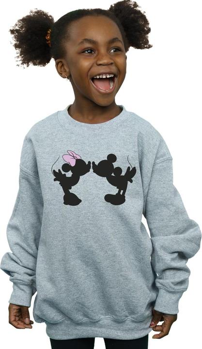 Immagine prodotto Disney Mickey Minnie Kiss Silhouette Felpa Ragazze (140, 146)