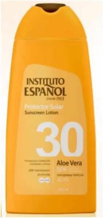 Actual product image Instituto Español Sol. Proteccion Solar Aloe Vera Spf30 Locion 300 ml (Sun lotion, SPF 30, 300 ml)