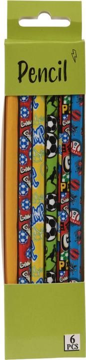 Immagine prodotto Matite HB grigie Sport, 6 pezzi. (6 x)