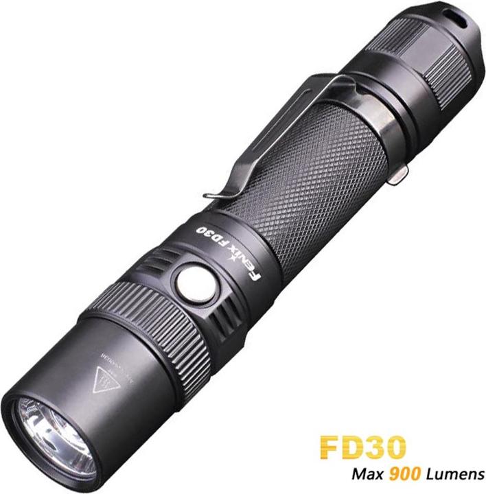 Fenix Torcia FD30 LED con Cree XP-L HI 360 gradi focalizzabile incl. batteria ricaricabile