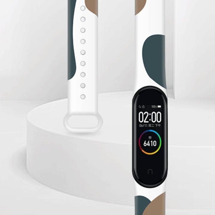 Immagine prodotto Hurtel Cinturino Moro per Xiaomi Mi Band 6 / Mi Band 5 Cinturino in silicone Camo Watch Bracelet (10) (Mi Volume 5, Xiaomi Mi Band 6)