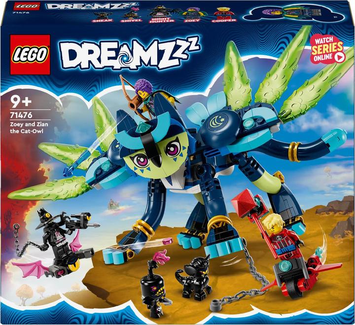 Produktbild LEGO Zoey und die Katzeneule Zian (71476, LEGO Dreamzzz)