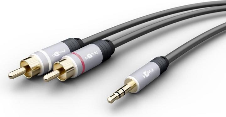 Produktbild Goobay 3.5mm Klinke — Cinch (1.50 m, 3.5mm Klinke (AUX), Cinch)