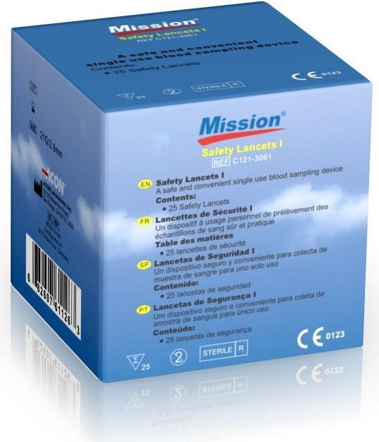 Produktbild Mission 3-in-1 Lanzetten (Lanzette)