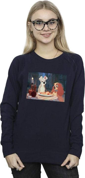 Actual product image Disney Womens/Ladies Lady And The Tramp Spaghetti Photo Sweatshirt (S)