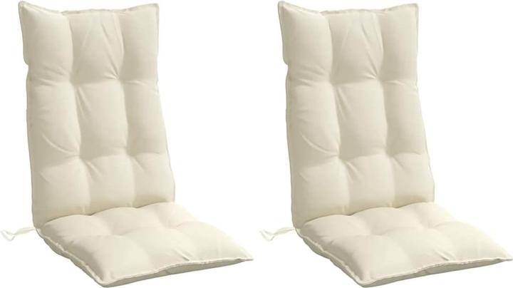 Image du produit VidaXL Coussins de chaise à haut dossier 2 pcs. Tissu Oxford (120 x 50 x 7 cm)