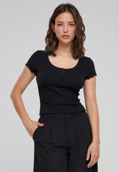 Actual product image Urban Classics Ladies Rib Babylock Tee (L)