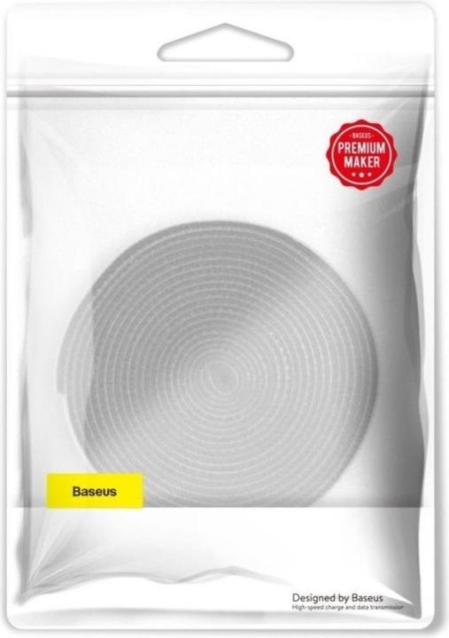 Immagine prodotto Baseus Cinghie in velcro a cerchio arcobaleno da 3 m, grigio (Foro cavo, 300 cm)