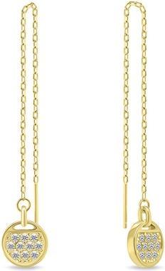 Image du produit Brilio Silver - Boucles d'oreilles élégantes à longue chaîne EA698Y