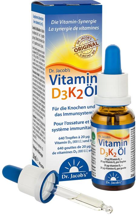 Produktbild Dr. Jacob's Vitamin D3 K2 (1 Stück, Tropfen, 61 g)