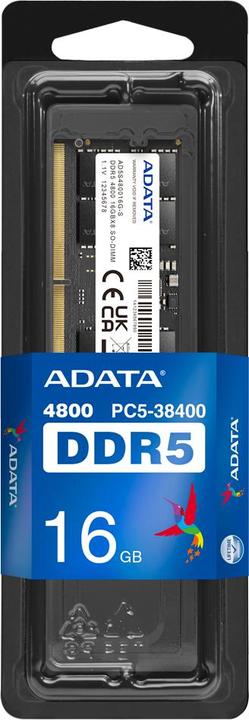 Actual product image Adata SO-DDR5 16GB 4800-40 Premier Single Tray (1 x 16GB, 4800 MHz, DDR5 RAM, SO-DIMM)