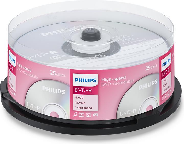 Produktbild Philips 1x100 DVD+R 4,7GB 16x SP (100 x)