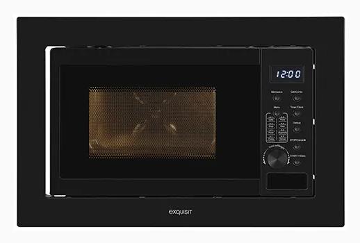 Produktbild Exquisit Einbaumikrowelle Schwarz Digital (20 l)