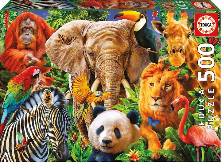 Immagine prodotto Educa Puzzle di animali selvatici da 500 pezzi (500 pezzi)