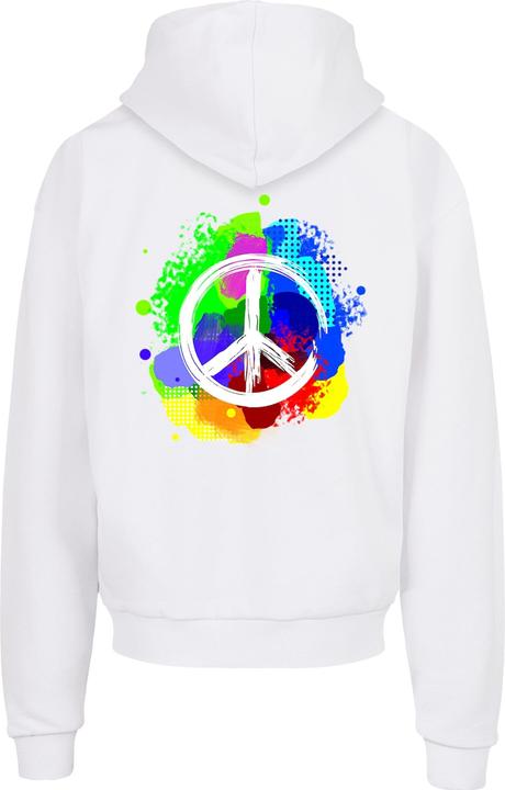 Produktbild Merchcode Peace - Wording Peace White and Peace - Graffiti with Ultra Heavy Hoody - 111859 (S)