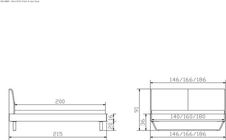 Actual product image Hasena Pietro20 (180 x 200 cm)