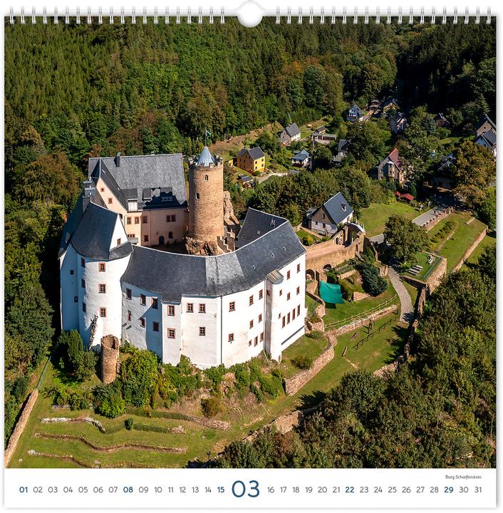 Image du produit Kalender Burgen und Schlsser Sachsen 2026 (30 x 30 cm, Allemand)