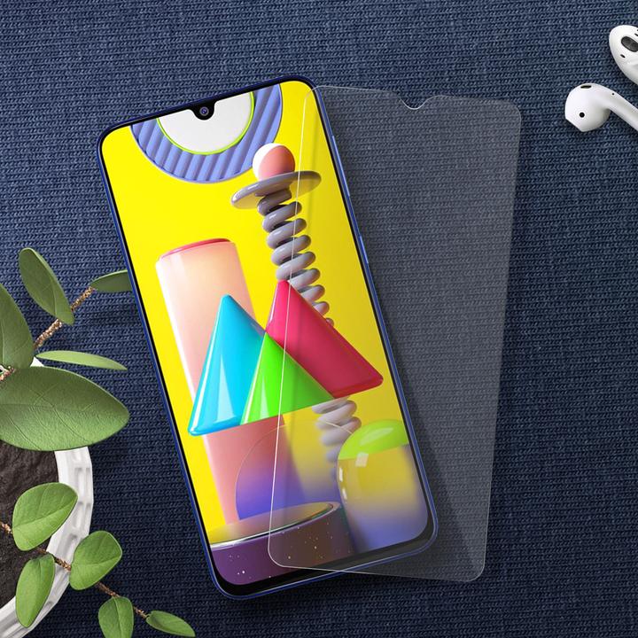 Actual product image Avizar Crystal clear film, glass screen protector (1 Piece, Samsung Galaxy M30s)