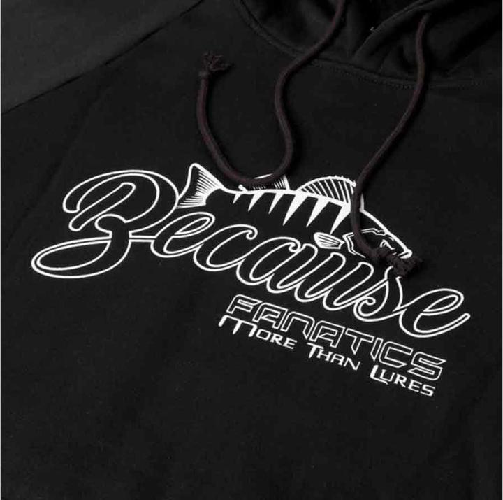 Produktbild Stucki Fishing Hoodie Because Fanatics, Schwarz (M)