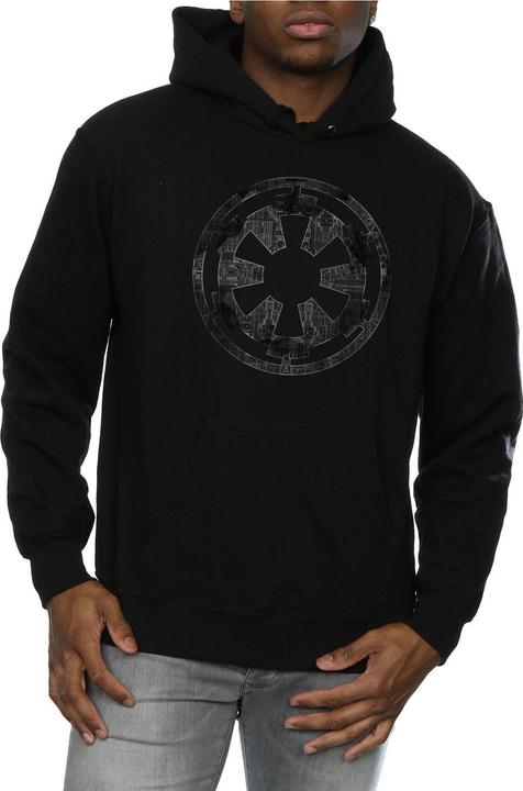 Image du produit Star Wars Mens Galactic Empire Plans Hoodie (L)