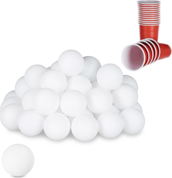 Relaxdays Beer Pong (48 Stk.)