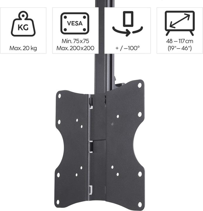 Actual product image Hama TV ceiling mount (Ceiling, 46", 20 kg)