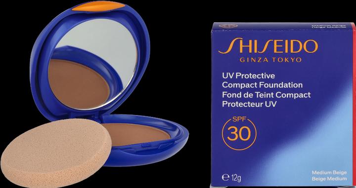 Immagine prodotto Shiseido Sun - uv protect fondotinta compatto spf30 beige medio (Crema solare viso, SPF 30, 120 ml, 75 g)