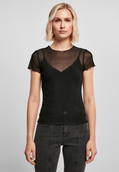 Actual product image Urban Classics Ladies Mesh Tee - 16529 (XXL)