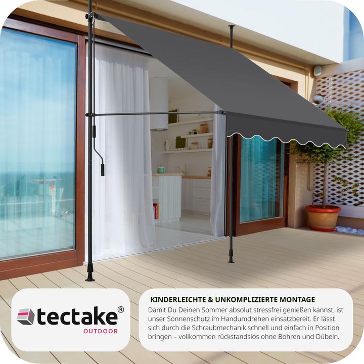 Produktbild tectake Klemmmarkise (1.50 m)