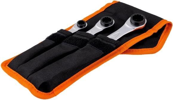 Bahco Jeu de bagues à cliquet S4RM/3T (19 mm, 15 mm, 11 mm)