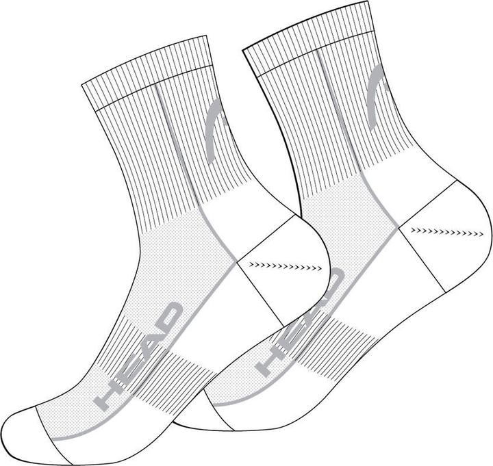 Head Socken Tennis 2 Stück Performance Short Crew (43 - 46)