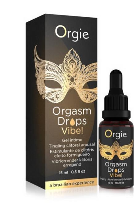 Actual product image Orgie Orgasm Drops Vibe (15 ml)