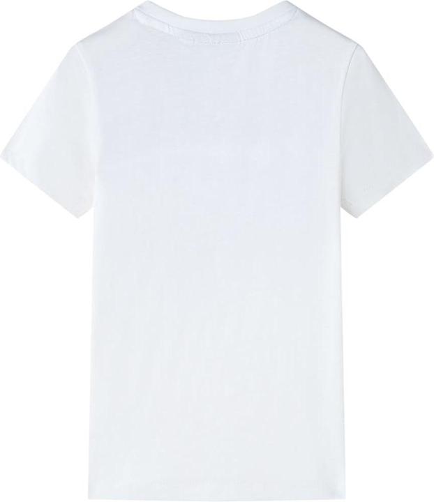 Actual product image VidaXL Children's T-shirt ecru 104,Material: 100 % cotton,Colour (104)