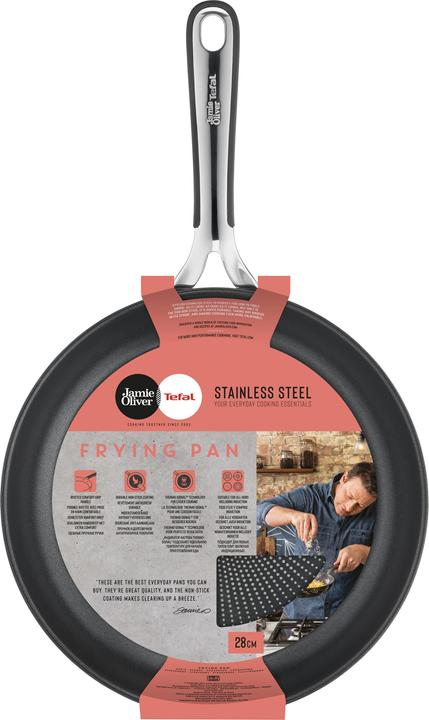 Produktbild Tefal Jamie Oliver Kitchen Essentials (28 cm, Bratpfanne, Edelstahl)