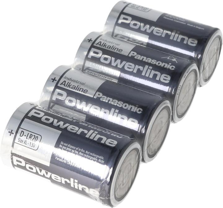 Produktbild Panasonic Batterie Powerline LR20 Mono in 4er Folie (4 Stk., D, 19760 mAh)