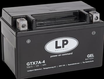 Immagine prodotto Landport Batteria moto Gel GTX7A-4 12V 6Ah (12 V, 6 Ah)