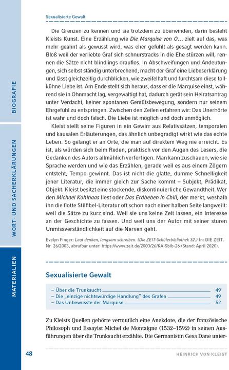 Produktbild Die Marquise von O (Deutsch, Heinrich von Kleist, 2020)