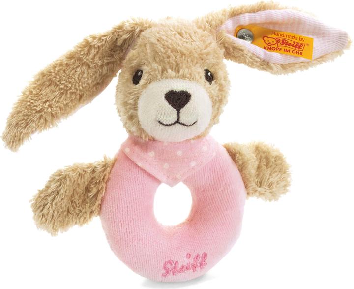 Image du produit Steiff Anneau de préhension Hoppel Hase Rose