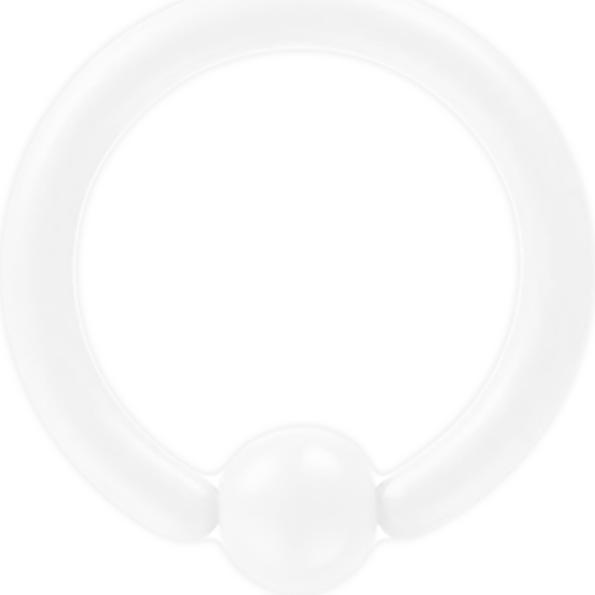Immagine prodotto Star Piercing Anello di chiusura a sfera Pure White (senza ottone, Acciaio chirurgico 316L)