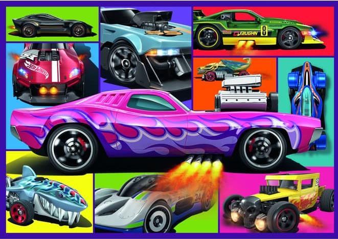 Image du produit Trefl Puzzle 4 x 250 - Mattel Hot Wheels (250 pièces)