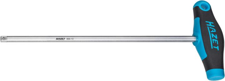 HAZET Steckgriff mit T-Griff 866-10 ∙ Vierkant 6,3 mm (1/4 Zoll) ∙ 295 mm